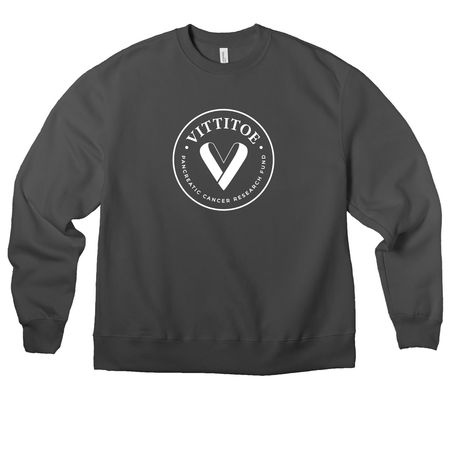 Vittitoe Hope Apparel - White Logo, a Asphalt Premium Heavyweight Crewneck Sweatshirt
