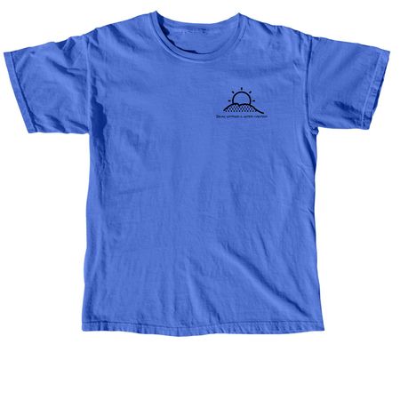 Lake more, worry less, a Flo Blue Comfort Colors Unisex Tee