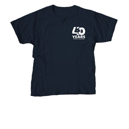 Virginia Aquarium 40th Anniversary, a Navy Youth Unisex Tee