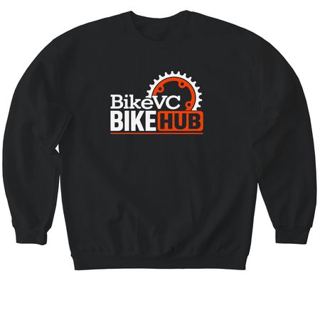 Ventura Bike HUB, a Black Softstyle Crewneck Sweatshirt