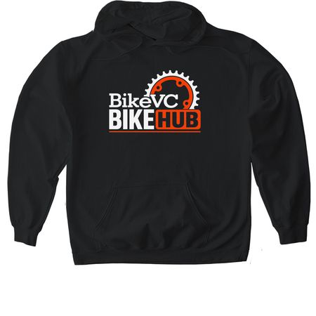 Ventura Bike HUB, a Black Gildan Softstyle Pullover Hoodie