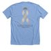 Mark's Army, a Heather Carolina Blue Premium Unisex Tee (back-view)