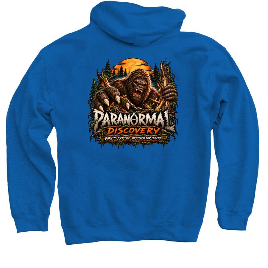 SQUATCH DIVISION COLLECTIVE, a Royal Blue Pullover Hoodie (back-view)