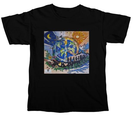 Peace Looks Like This!&nbsp;, a Black Comfort Colors Unisex Tee