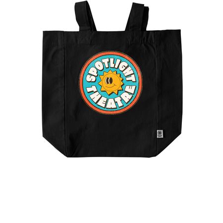 Carrying Sunshine, a Black Recycled Cotton Tote Bag