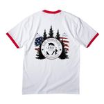 OGI 2026 Trial&nbsp;, a White/ Red Cotton Ringer Tee (back-view)
