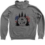 OGI 2026 Trial&nbsp;, a Deep Heather Zip Up Hoodie (back-view)