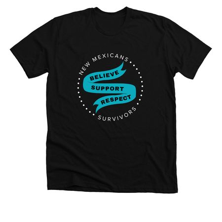 Believe, Support, & Respect Survivors, a Solid Black Blend Premium Unisex Tee