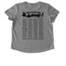 Destination Dance Celebration, a Aluminum Grey Allmade Eco Triblend Women?s Scoop Neck Tee (back-view)