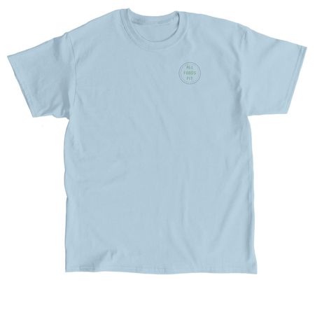 All Foods Fit, a Light Blue Classic Unisex Tee