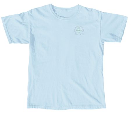 All Foods Fit, a Chambray Comfort Colors Unisex Tee
