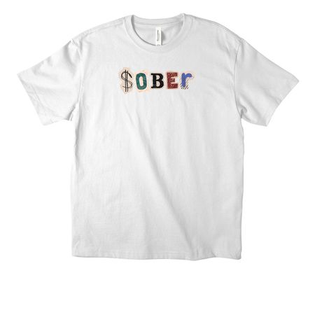 $ober, a White Unisex Heavyweight Tee