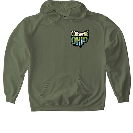 Hoodies, a Military Green Gildan Softstyle Pullover Hoodie
