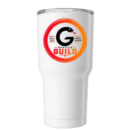 Reptile Guild Tumbler, a White Insulated Tumbler