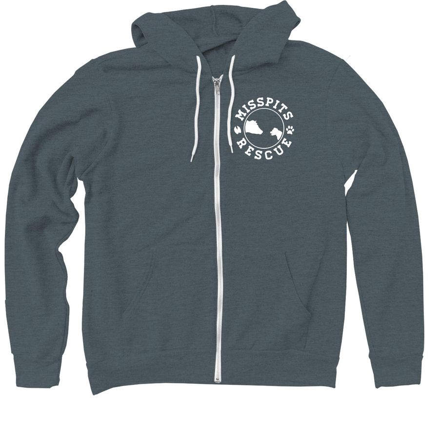 Zipper Hoodie!&nbsp;, a Heather Slate Zip Up Hoodie