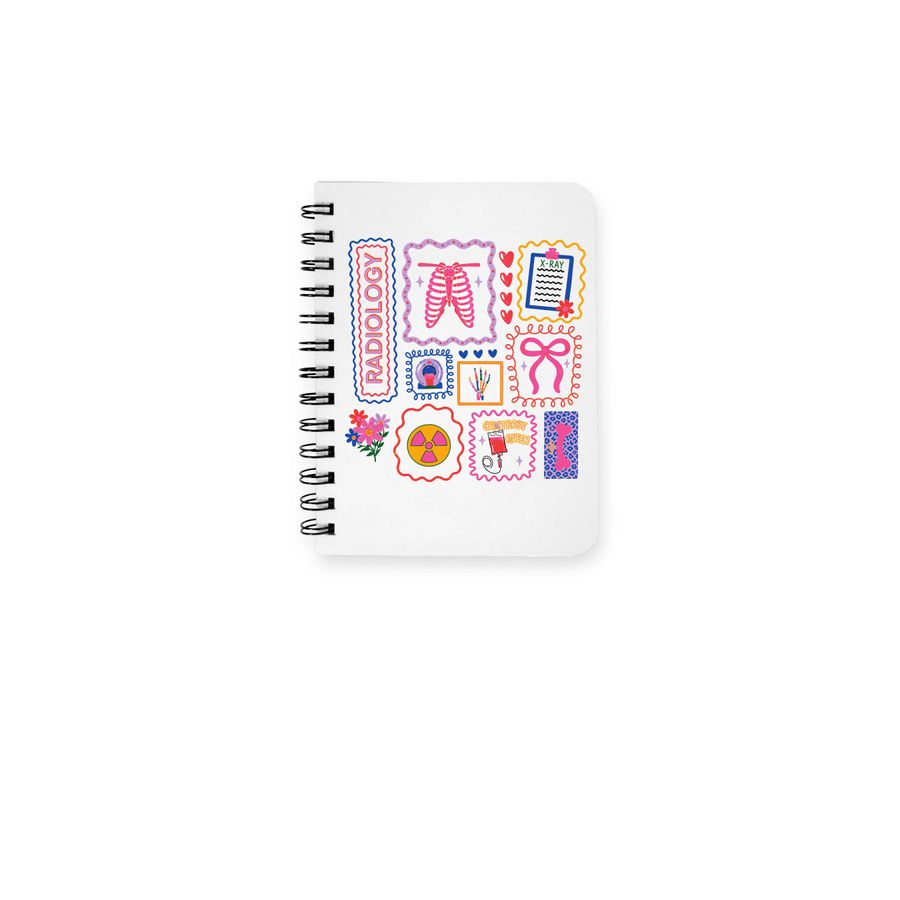 Radiology Notebook, a White Spiral Notebook