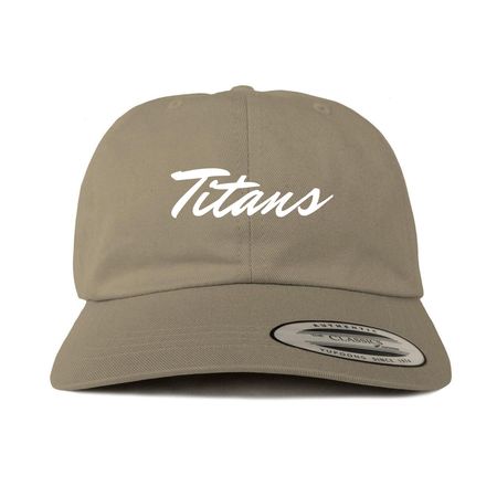 Titans hats, a Khaki Printed Classic Baseball Cap