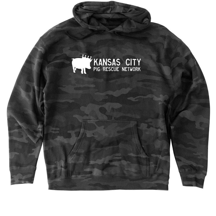KCPRN Fall Collection, a Black Camo Heavyweight Camo Pullover Hoodie