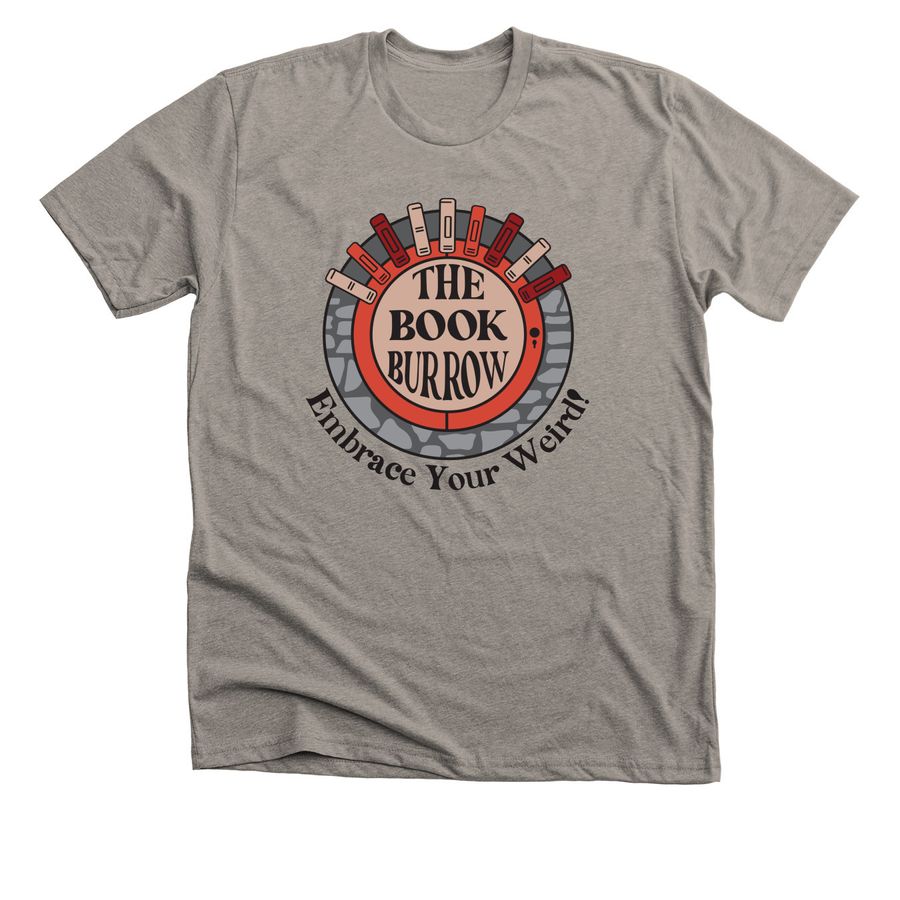 Classic Book Burrow Shirt, a Heather Stone Premium Unisex Tee