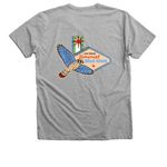 FBC Vegas Logo Shirts, a Athletic Heather Premium V-Neck Tee (back-view)