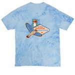FBC Vegas Logo Shirts, a Fiji Blue Comfort Colors Colorblast Tee (back-view)