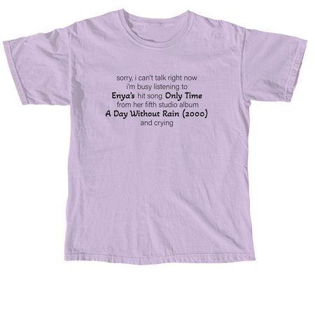 Only Time, a Orchid Comfort Colors Unisex Tee