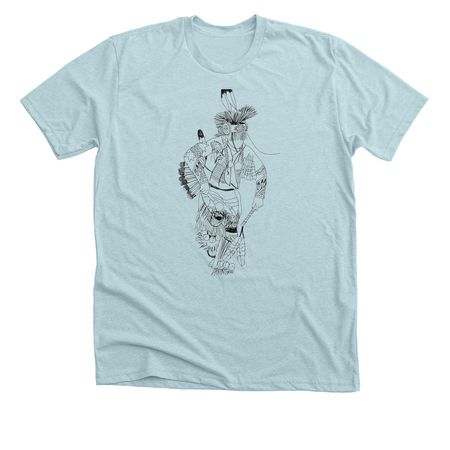 Siyoka, a Heather Ice Blue Premium Unisex Tee