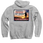 Protect Fort Howard, a Sport Grey Pullover Hoodie (back-view)