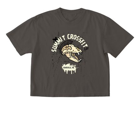 Mohawk Bear, a Pepper Comfort Colors Boxy Tee