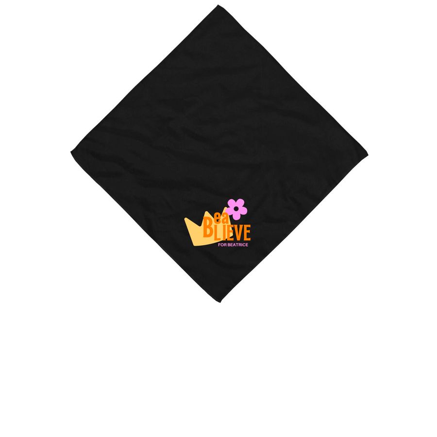Bandana, a Black Cotton Bandana