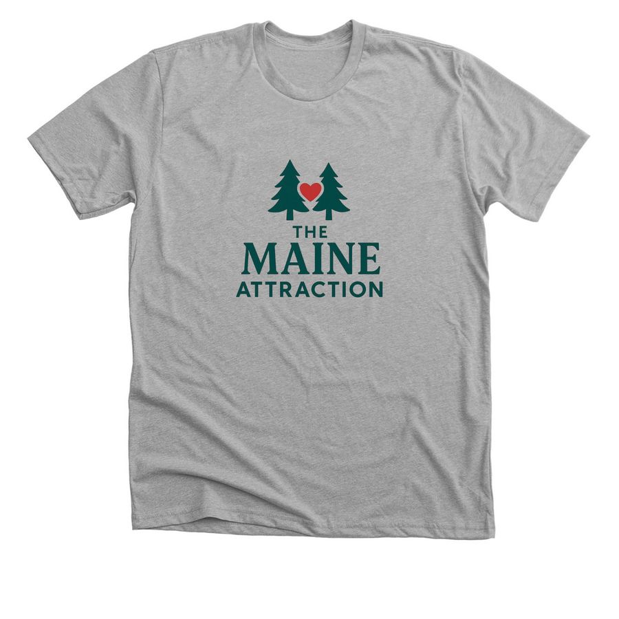 The Maine Attraction official gear, a Athletic Heather Premium Unisex Tee