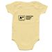 Be Pro-Abortion Onesie, a Banana Infant Onesie (back-view)