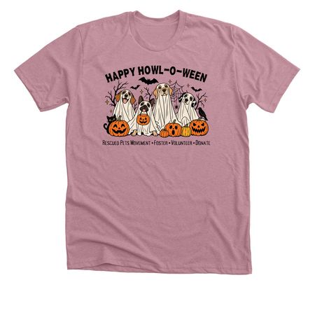 Happy Howl-O-Ween, a Heather Orchid Premium Unisex Tee