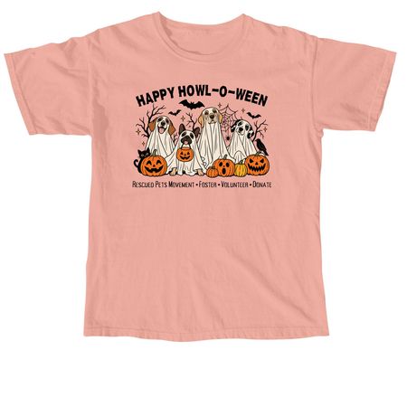 Happy Howl-O-Ween, a Peachy Comfort Colors Unisex Tee
