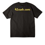 0sounz, a Black Unisex Heavyweight Tee (back-view)
