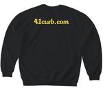 0sounz, a Black Softstyle Crewneck Sweatshirt (back-view)