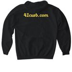 0sounz, a Black Gildan Softstyle Pullover Hoodie (back-view)