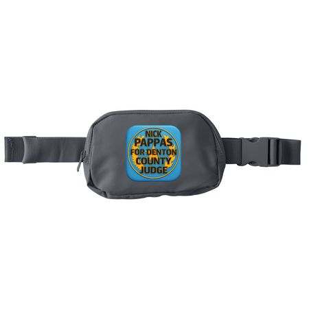 Pappas For Denton campaign hip packs, a Storm Grey Matte Hip Pack