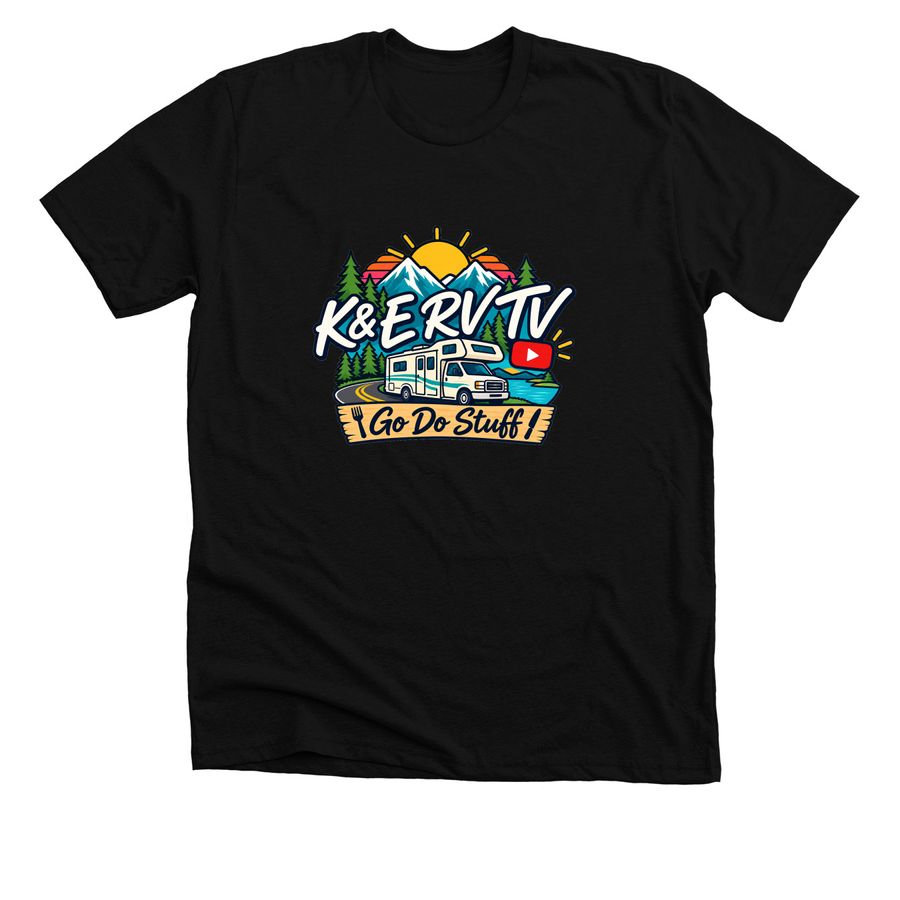 Go Do Stuff, a Solid Black Blend Premium Unisex Tee