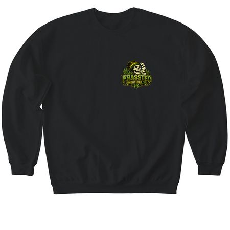 Yuh Can Stay in yuh Lane, a Black Softstyle Crewneck Sweatshirt