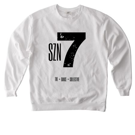 SZN 7&nbsp;, a White Comfort Colors Crewneck Sweatshirt