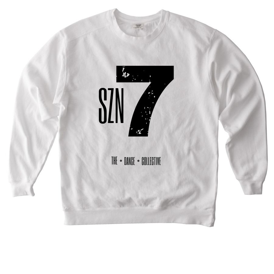 SZN 7&nbsp;, a White Comfort Colors Crewneck Sweatshirt
