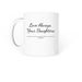 Scripture & Sip, a White Coffee Mug (back-view)