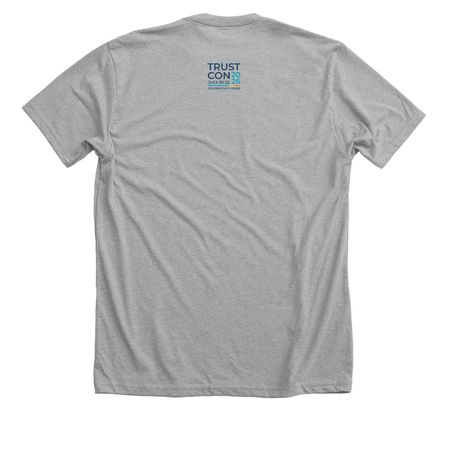 Here for the Cookies Tee, a Athletic Heather Premium Unisex Tee (back-view)