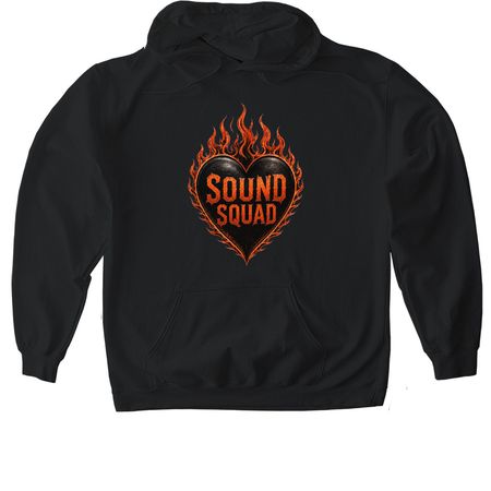 Sound????Squad 3, a Black Gildan Softstyle Pullover Hoodie