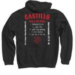 OUTLAW Season, a Black Pullover Hoodie (back-view)