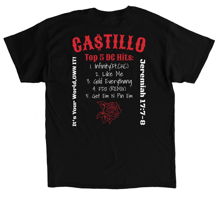 OUTLAW Season, a Black Classic Unisex Tee (back-view)