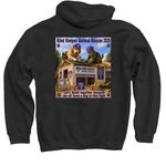 Kind Keeper Building, a Black Pullover Hoodie (back-view)
