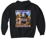 Kind Keeper Building, a Black Gildan Softstyle Pullover Hoodie (back-view)