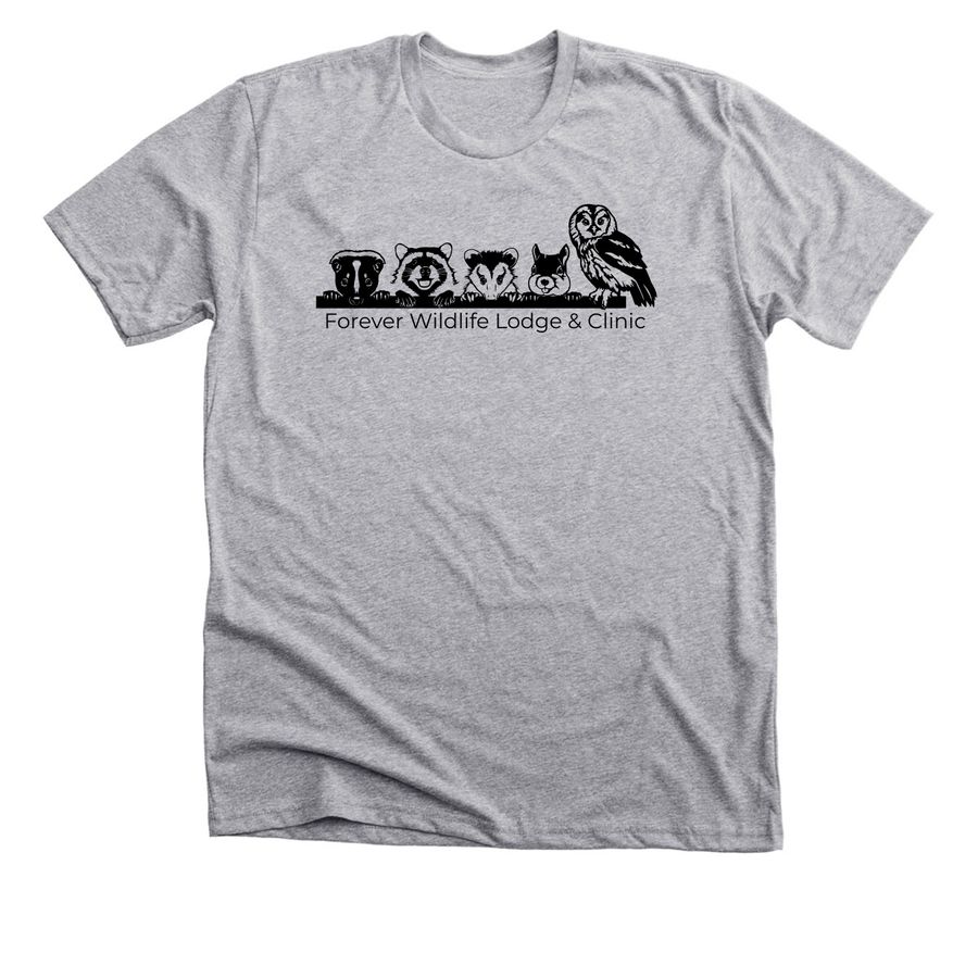 Animals Forever Wild, a Athletic Heather Premium Unisex Tee